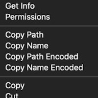 Copy File Path to Pasteboard/Clipboard feature preview